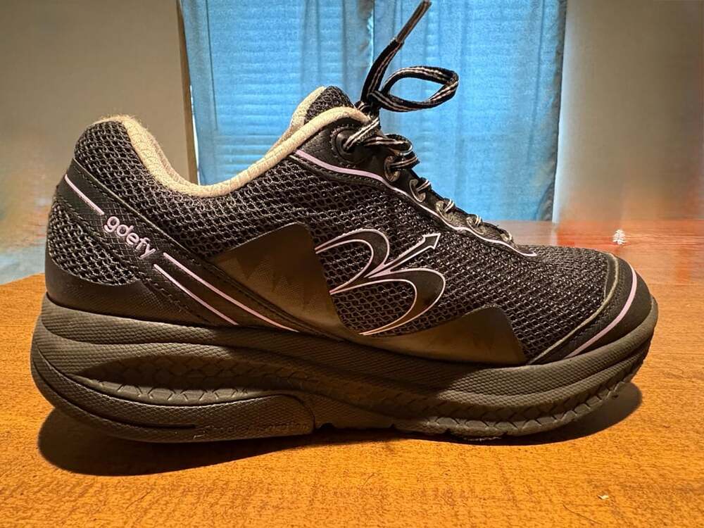Gravity Defyer GDefy Mighty Walk Women's Orthopedic Shoes, Black/Purple Size 8 - Picture 7 of 10